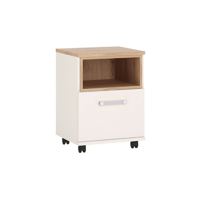 4KIDS 1 Door Desk Mobile in Light Oak/White