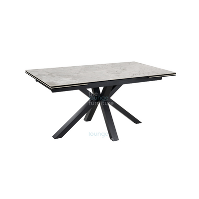 Amari Extending Table - Grey Ceramic Marble