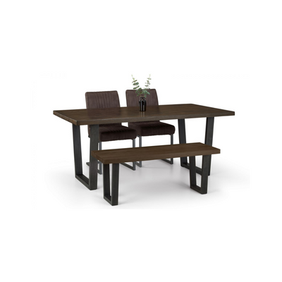 Brooklyn Rectangular Dining Table - Dark Oak