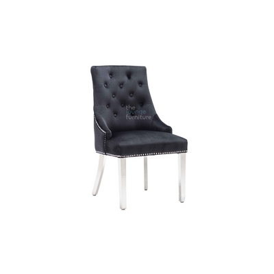 Knightsbridge Knocker Back Chair - Black