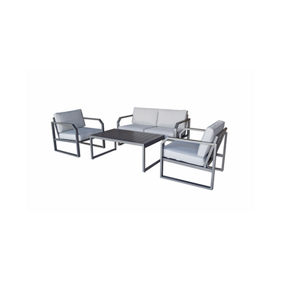 Maja Metal Outdoor 4 Seat Sofa Set in Grey