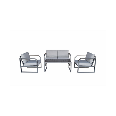 Maja Metal Outdoor 4 Seat Sofa Set in Grey