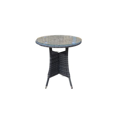 Muse 70 Outdoor Rattan Bistro Table in Grey