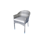 Muse Outdoor Rattan Stacking Chair in Grey