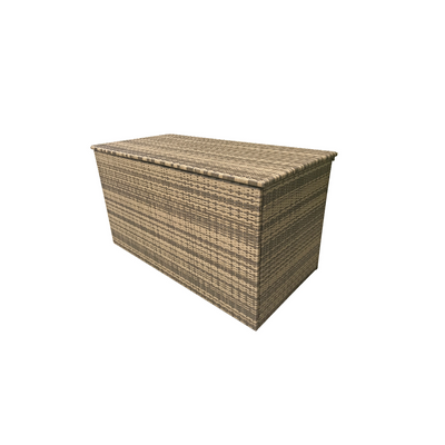 Outdoor Rattan Cushion Box Flat Brown Weave