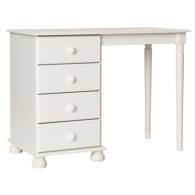 Copenhagen Single Dressing Table in White