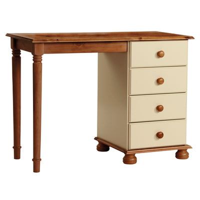 Copenhagen Single Dressing Table in Cream/Pine