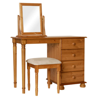Copenhagen Single Dressing Table in Pine