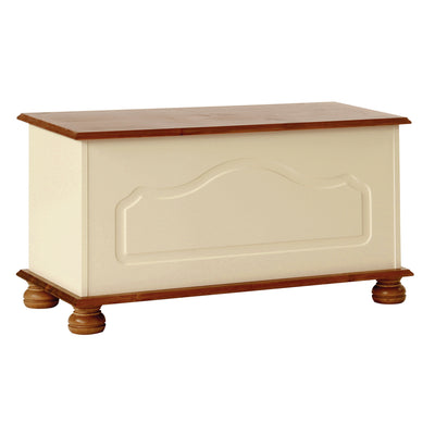 Copenhagen Blanket Box in Cream/Pine