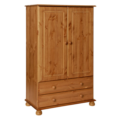 Copenhagen 2 Door 2 Drawer Combi Wardrobe in Pine