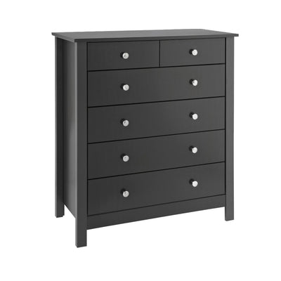 Florence 4+2 chest in Black