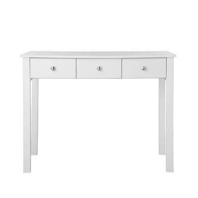 Florence Dressing Table with 3 drawers in White