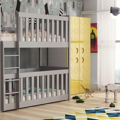 Wooden Bunk Bed Konrad with Cot Bed