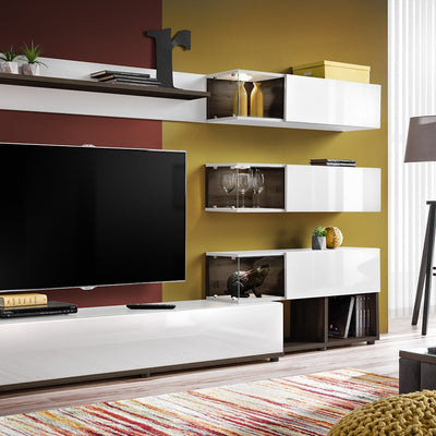 Silk in White Gloss Entertainment Unit