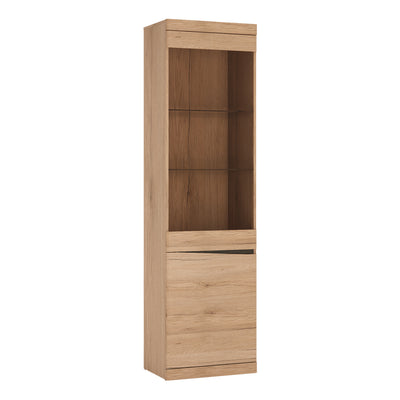 Kensington Tall Narrow 2 Door Glazed Display Cabinet (LHD)