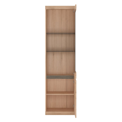 Kensington Tall Narrow 2 Door Glazed Display Cabinet (RHD)