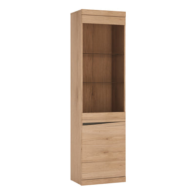 Kensington Tall Narrow 2 Door Glazed Display Cabinet (RHD)