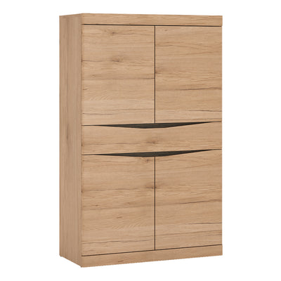 Kensington Living 4 door 1 drawer cupboard in Oak