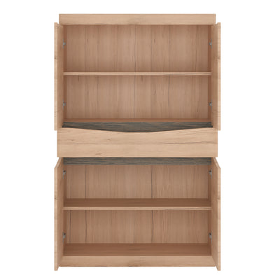 Kensington Living 4 door 1 drawer cupboard in Oak