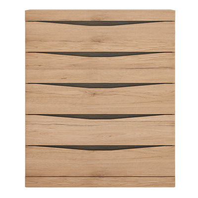 Kensington 5 Drawer Chest in Oak