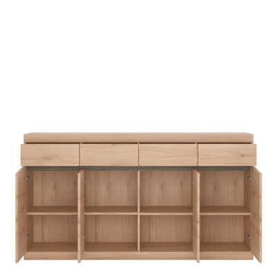 Kensington Wide 4 Drawer 4 door Sideboard