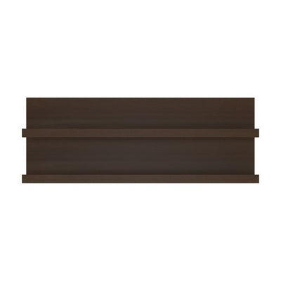 Pello 166 cm Wide Wall Shelf in Dark Mahogany