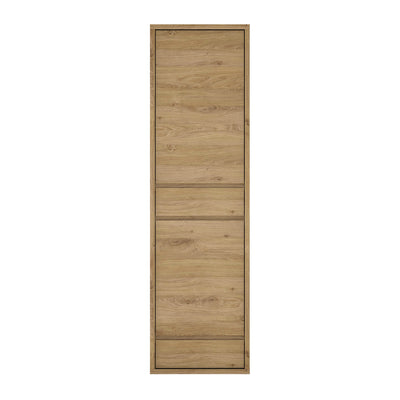 Shetland 2 Door 2 Drawer narrow cabinet in Shetland Oak