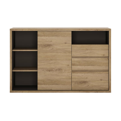 Shetland 1 Door 3 drawer sideboard in Shetland Oak