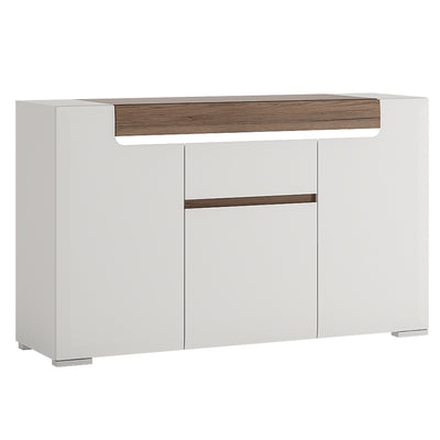 Toronto 3 Door 1 Drawer Sideboard (inc. Plexi Lighting)