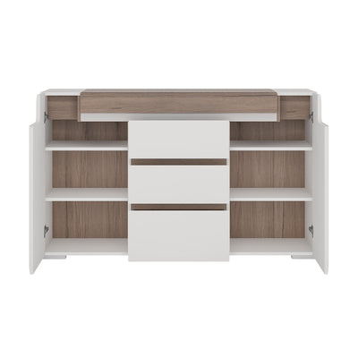Toronto 2 Door 3 Drawer Sideboard (inc. Plexi Lighting)