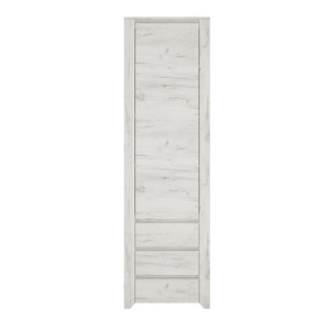Angel Tall Narrow One Door 3 Drawer Narrow Cupboard