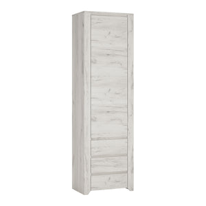 Angel Tall Narrow One Door 3 Drawer Narrow Cupboard