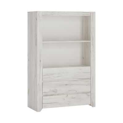Angel 3 Drawer Cupboard with Open Shelf