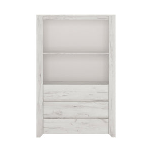 Angel 3 Drawer Cupboard with Open Shelf