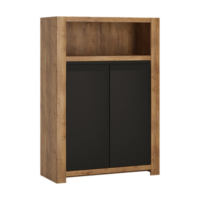 Havana 2 door cupboard with open shelf