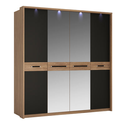 Monaco 4 door wardrobe with mirror doors