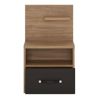 Monaco 1 drawer bedside with open shelf (RH)