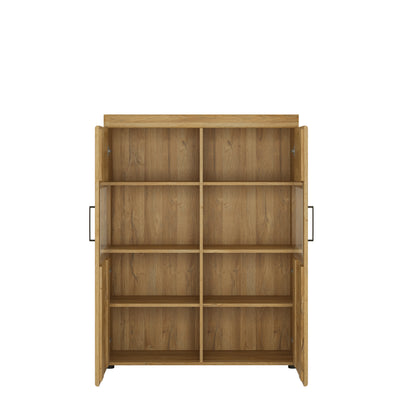 Cortina Low wide 2 door display cabinet