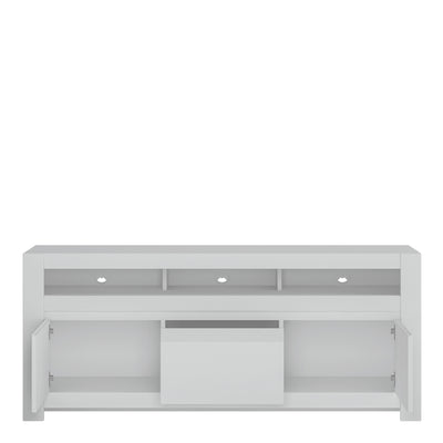 Novi 3 Door TV Cabinet in Alpine White