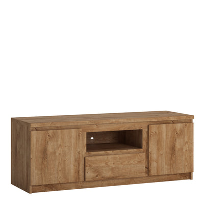 Fribo 2 door 1 drawer 136 cm wide TV cabinet Golden Ribbeck Oak