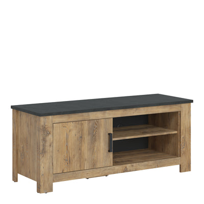 Rapallo 1 door 138 cm TV cabinet in Chestnut/Dark Matera