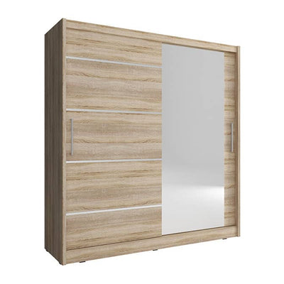 Maja I Alu Sliding Door Wardrobe 180cm