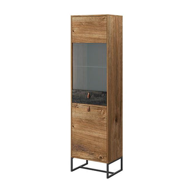 Dark Tall Display Cabinet
