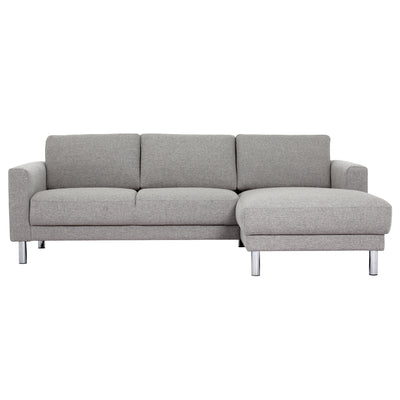Cleveland Chaiselongue Sofa - NOVA Light Grey (RH)
