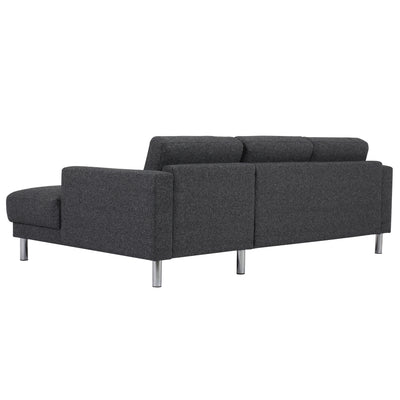 Cleveland Chaiselongue Sofa - NOVA Antracit (RH)