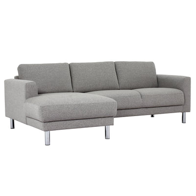Cleveland Chaiselongue Sofa - NOVA Light Grey (LH)
