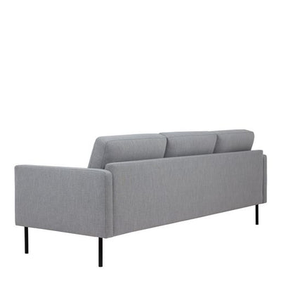 Larvik 3 Seater Sofa - Soul 381 Gray, Black Legs