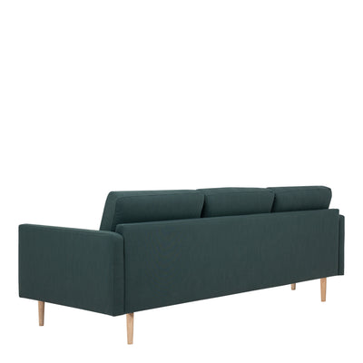 Larvik 3 Seater Sofa - Soul 383 Dark Green, Oak Legs