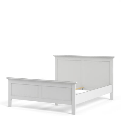 Paris King Bed (160 x 200) in White