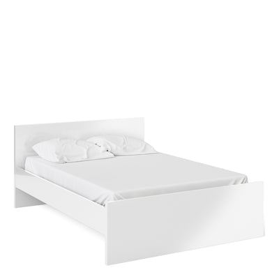 Naia Bed 140x190 White high gloss White High Gloss